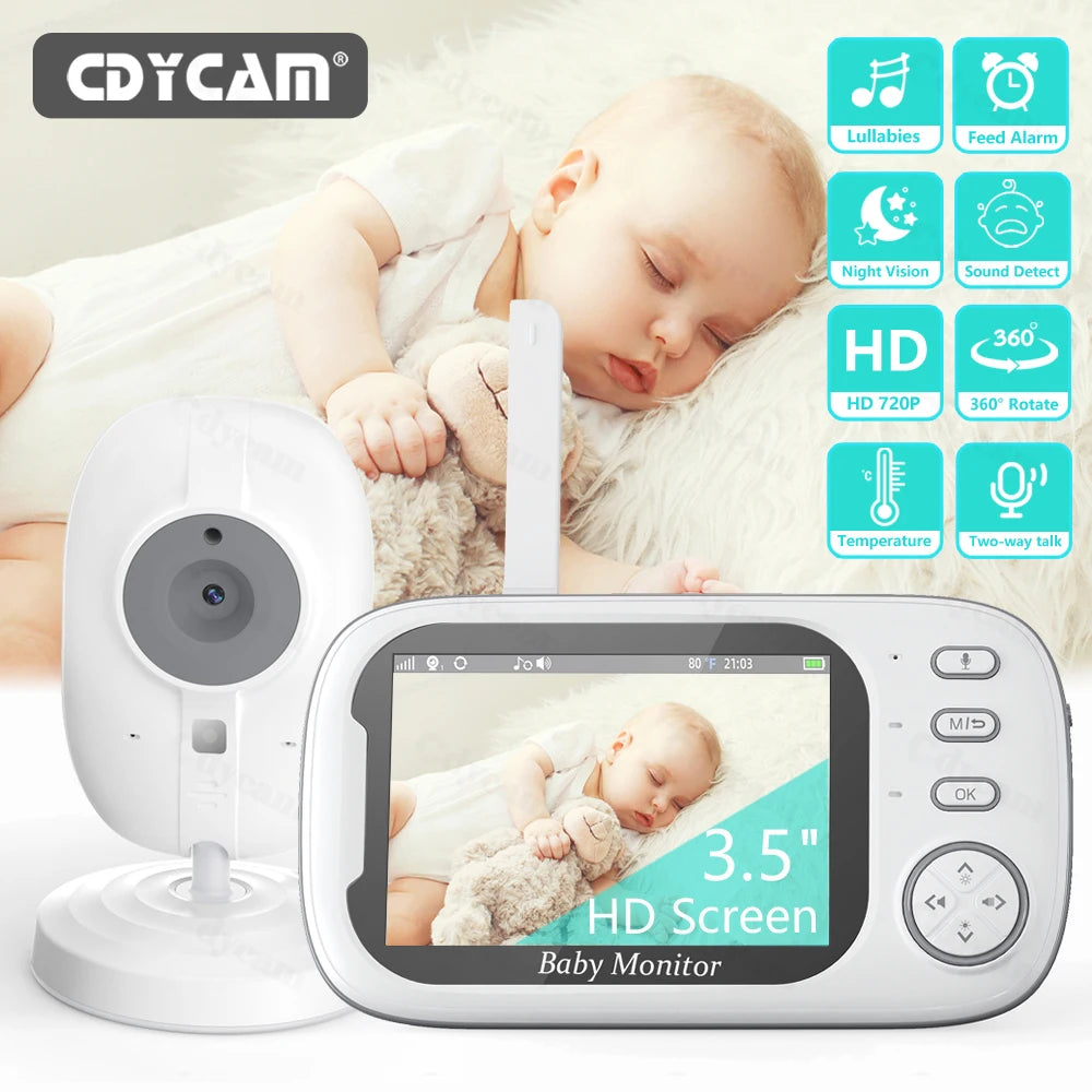 Wireless Video Camera Baby Monitor Night Vision 3.5 inches