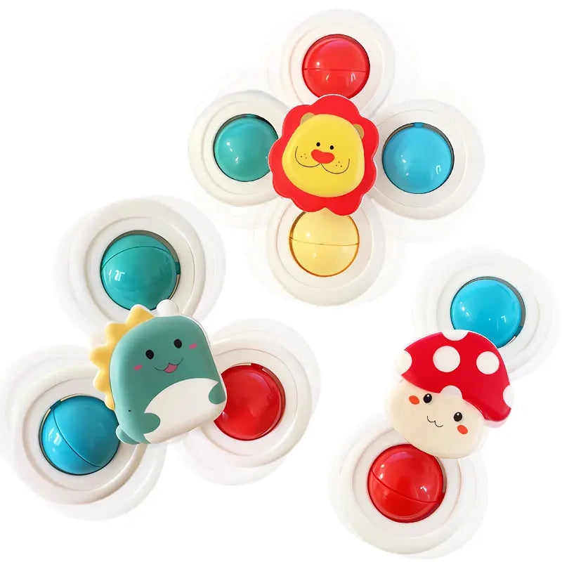 Suction Cup Spinning Spinner Toys For Kids 3 Pcs Set