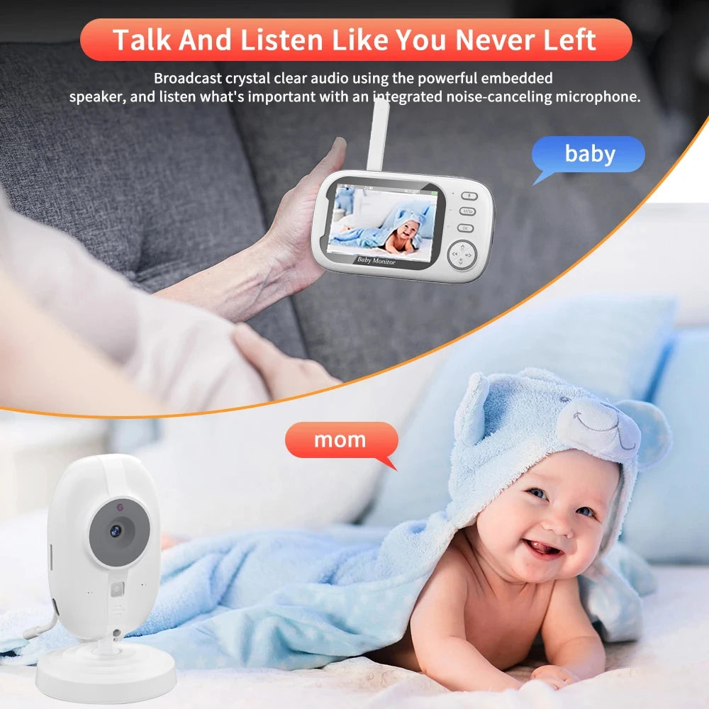 Wireless Video Camera Baby Monitor Night Vision 3.5 inches